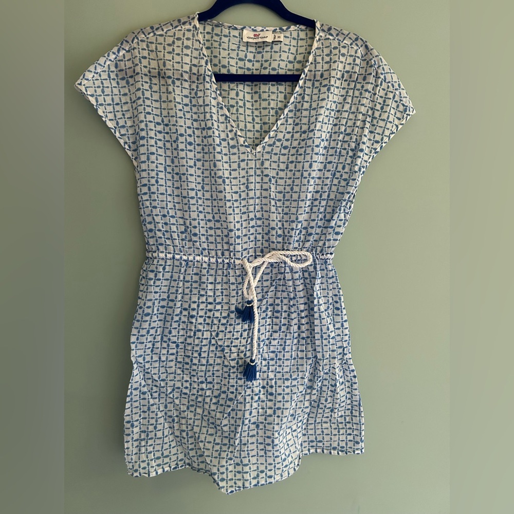 Vineyard Vines Blue Patterned Coverup